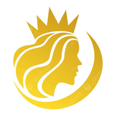 Gambar Logo Wanita Cantik Vektor Mahkota Kecantikan Wanita Png Dan Vektor Dengan Background