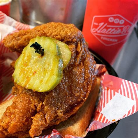 Our First Meal In Nashville Hattie Bs Hot Chicken R FoodPorn