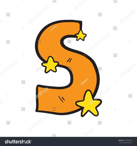 Cartoon Letter S Stock Vector Illustration Shutterstock