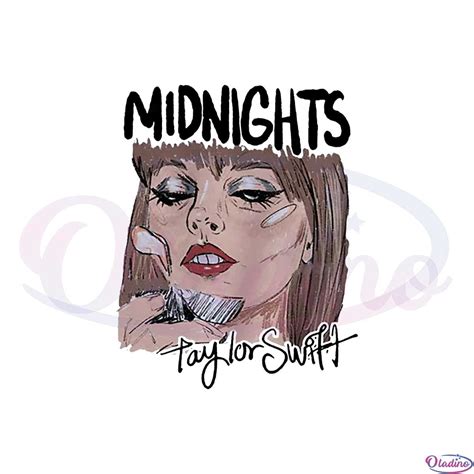 Midnights Taylor Swift Album Png Silhouette Sublimation Files