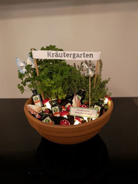 Kräutergarten Geschenke Geldgeschenke geburtstag basteln Geschenk