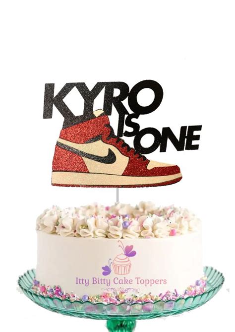 Nike Air Jordan Shoe Cake Topper Itty Bitty Cake Toppers