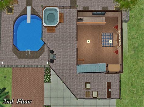 Mod The Sims Don Lothario Beach Lot And Pool Houses No Cc