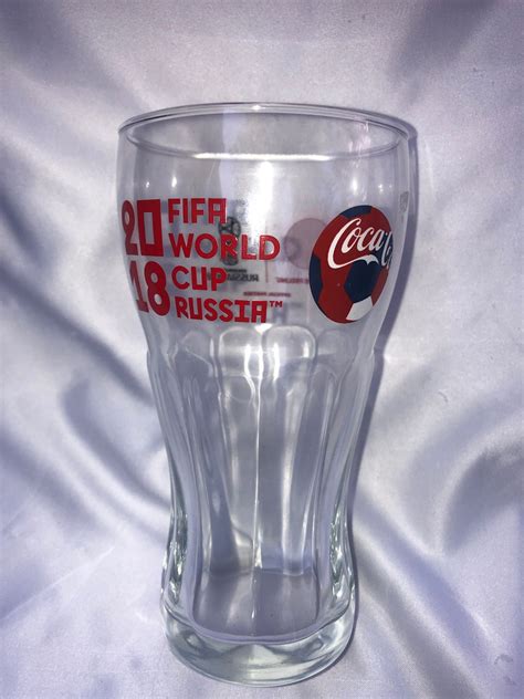 Coca Cola Fifa World Cup 2018 Glass Etsy