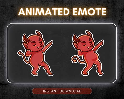 Animated Emote Twitch And Discord Cute And Funny Dancing Devil Etsy