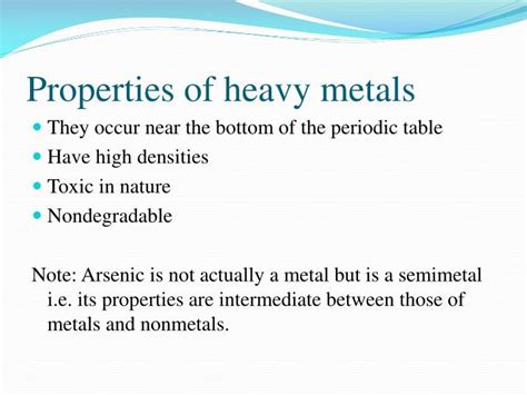 PPT HEAVY METALS PowerPoint Presentation ID 1293596