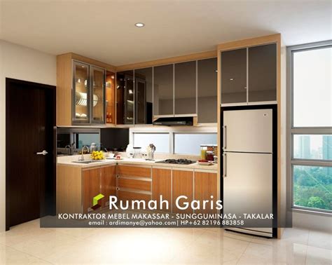 Kontraktor Dapur Kitchen Set Interior Mebel Lemari Gantung Makassar