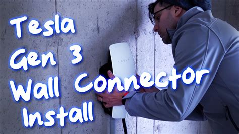 Installing The Gen 3 Tesla Wall Connector Youtube