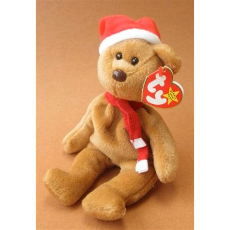 Ty Beanie Babies 1997 Teddy Christmas Plush Toy Stuffed Animal By