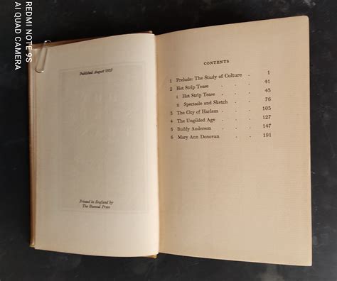 Hot Strip Tease And Other Notes On American Culture By Geoffrey Gorer Good Hardcover 1937