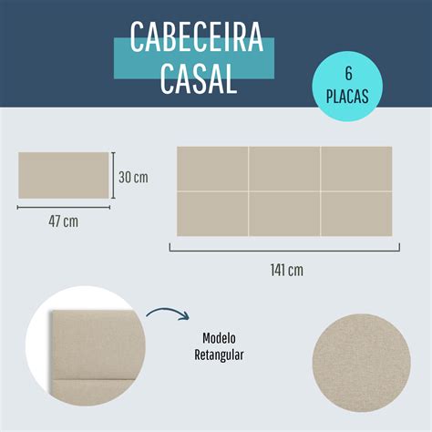 Cabeceira Casal Linho X Cama Box Modulada Retangular Cru