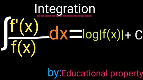 ∫fxfx Dx Integration Of Fxfx Formulafxfx Dx Integration