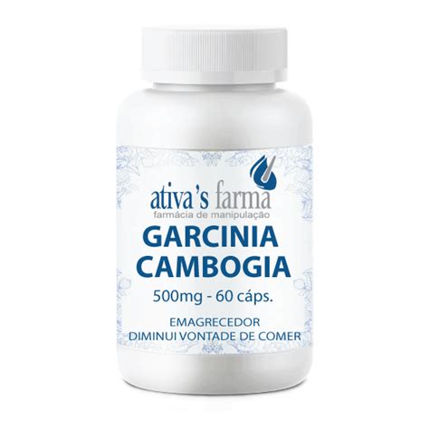 Garcinia Cambogia 500mg 60 Cápsulas Ativas Farma