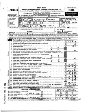 Fillable Online M Short Form Ez Return Of Organization Exempt From