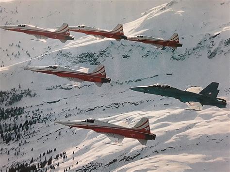 Postkarte Swiss F A Hornet Tiger F Patrouille Suisse Kaufen