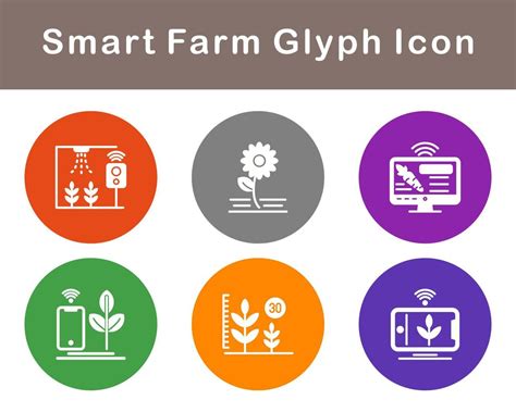 Smart Farm Vector Icon Set 20730526 Vector Art At Vecteezy