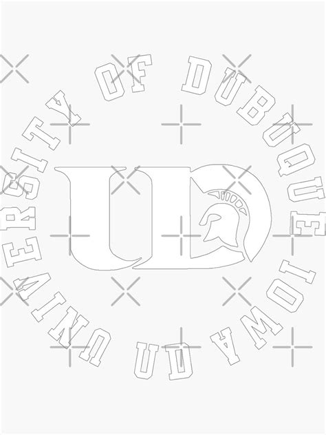 "University of Dubuque Ud Iowa logo" Sticker for Sale by MyUniversity ...