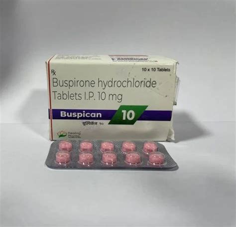 Buspican 10 Buspirone HCL 10 Mg Tablets At Rs 120 Stripe ANTI