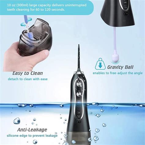 Oem Water Jet Oral Irrigator 40 140psi Water Pressure With 7 Nozzles