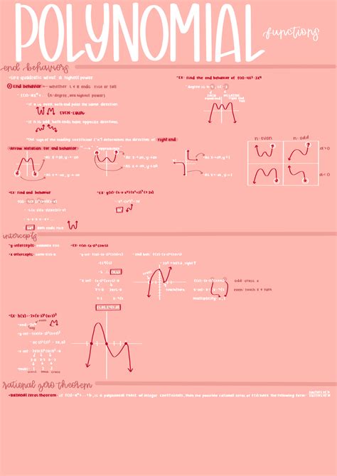 Polynomial Functions Math Studocu