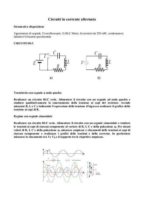 Circuiti In Corrente Alternata