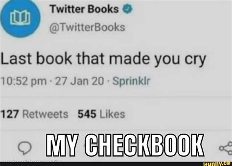 Twitter Books Twitterbooks Last Book That Made You Cry 1052 Pm 27 Jan