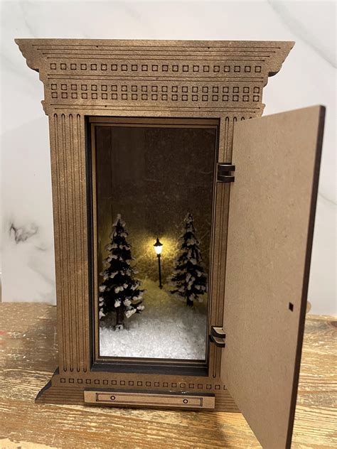 Narnia Themed Book Nook Shelf Insert Diy Alley Book Nook Kit Etsy