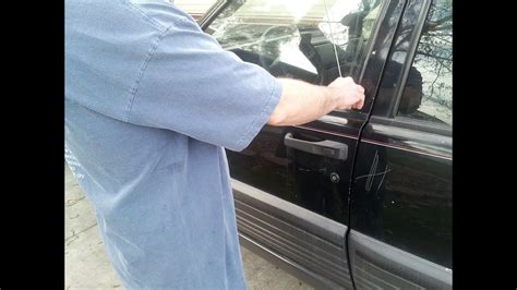 How To Unlock Your Car Door With A Hanger Hack Demonstration Youtube