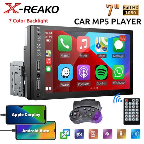 Купить Алиэкспресс X REAKO 1 Din Carplay Car Radio 7 HD Autoradio