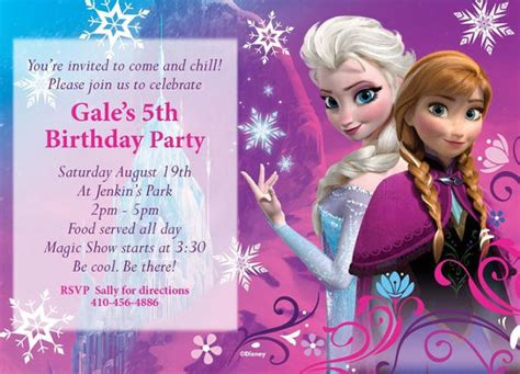 Free 14 Unique Frozen Birthday Invitation Designs In Psd Ai Ms