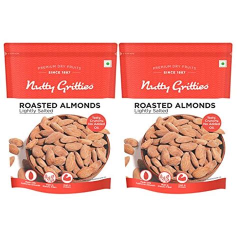 Nutty Gritties California Roasted Almonds G Pack Of Lightly