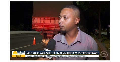 Motorista Do Carro Onde Rodrigo Mussi Estava Foi Responsabilizado Por