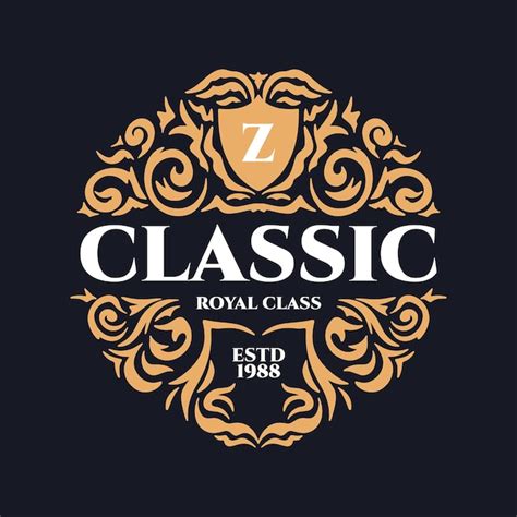 Premium Vector Classic Vintage Hand Drawn Logo Royal Vector