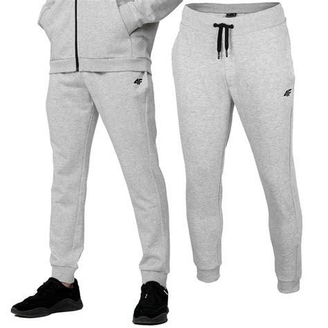 MĘSKIE BAWEŁNIANE SPODNIE DRESOWE 4F JOGGERY DRES 12556838997 Allegro pl