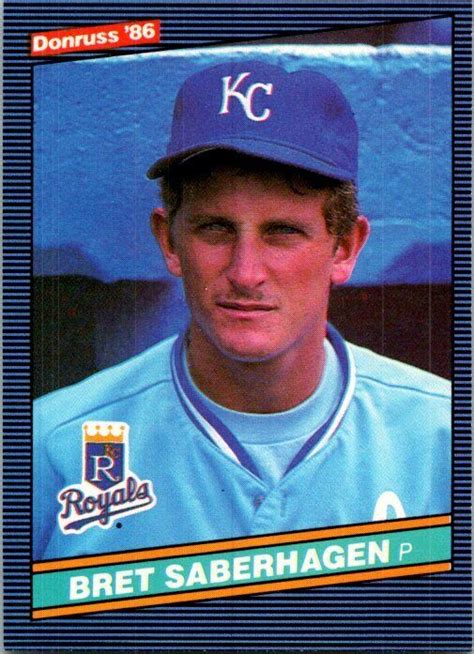 Donruss Bret Saberhagen Kansas City Royals Ebay