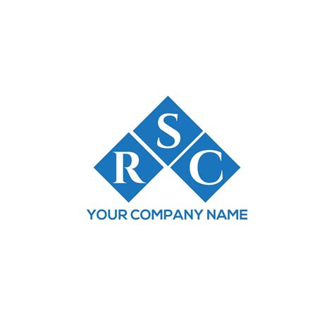 Rsc Letter Logo Design On White Background Rsc Creative Initials