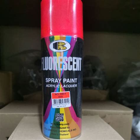 Bosny Fluorescent Spray Paint Red No 1001 Shopee Philippines