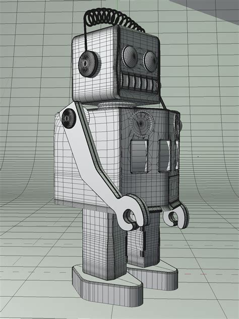 Robot Modelo D Ds Fbx C D Free D