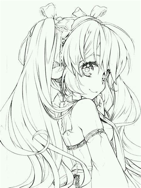 Hatsune Sweet Anime Drawings Anime Sketch Anime Drawings Sketches