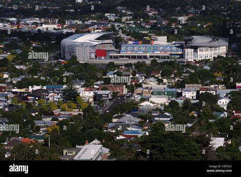 An Aerial View Of Eden Park Stadium In Auckland Hi Res Stock