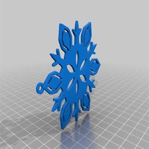 Snowflake Ornaments By Bpark005 Thingiverse 3d Printing Projects