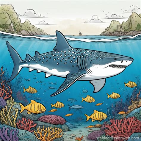 Mermaid Like Whale Shark Human Stable Diffusion Online