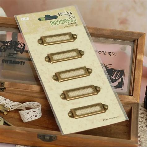 antique brass finish label holders,handmade metal label frames for file ...