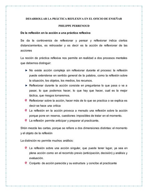 1 desarrollar la práctica reflexiva en el oficio de enseñar PDF