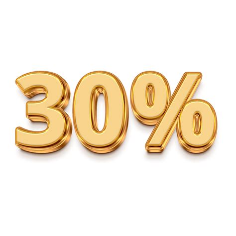 Number 3d 30 percent for promotion 27786859 PNG