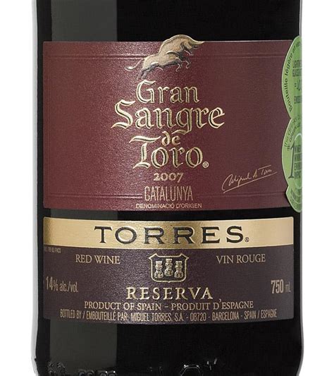 Torres Gran Sangre De Toro Reserva Garnacha Cariñena 2007 Expert Wine