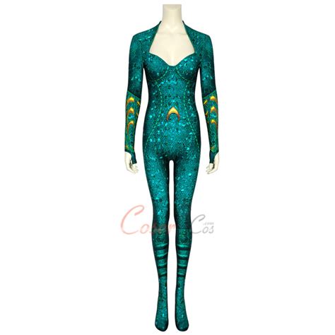 Mera Costume Aquaman Cosplay Jumpsuit