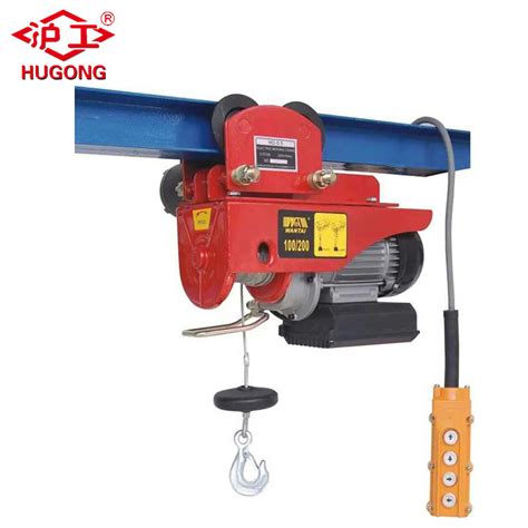 Mini Electric Wire Rope Hoist With Trolley Cheap Price Mini Electric