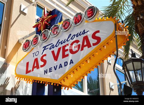 Las Vegas Neon sign in Las Vegas, Nevada, USA Stock Photo - Alamy