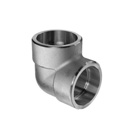 Nascent Silver Stainless Steel Socket Weld Street Elbow Fittings 310